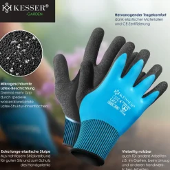 KESSER ® Pop-Up-Gartensack Laubsack Gartenabfallsack inkl. Handschuhe | Selbststehend mit Griffen Stabil Robust & Faltbar | Laubsäcke Rasenschnitt Gartensäcke für Gartenabfälle Grünschnitt Anthrazit / Schwarz Discount