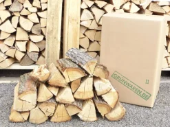 Grünwaren 30 kg Feuerholz Kaminholz Brennholz Eiche trocken Premiumqualität Discount