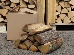 120 kg trockene Eiche, Kaminholz Brennholz Feuerholz Hartholz ca. 25 cm ^ Grünwaren Sale