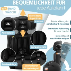 ® Autokindersitz Kinderautositz Gruppe 1+2+3 9-36 kg 5-Punkt-Sicherheitsgurt, Autositz, Kindersitz, Einstellbare Kopfstütze ^ KIDIZ Sale