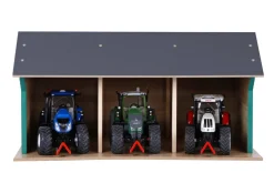 Kids Globe Fahrzeugschuppen 1:32 für bis zu 3 Fahrzeuge Maße 45x28x22 cm