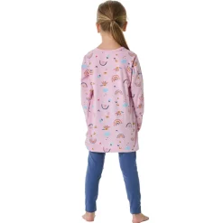 Schiesser Kids Nightwear Mädchen Pyjama Rosa/Blau Outlet