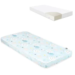 Babybett Matratze Fantasia Cloud 120 x 60 x 9 cm, Baumwollbezug ^ Kikkaboo Online