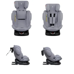 Kikkaboo Kindersitz i-Felix i-Size (40-150cm) Isofix Top Tether 360 Grad Drehung hellgrau ^ Kikka Boo Outlet
