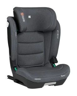 Kikkaboo Kindersitz i-Scout i-Size (100 - 150 cm) Kopfstütze verstellbar Isofix grau grün Hot