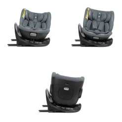 Kikkaboo Kindersitz i-Tour i-Size (40-150 cm) Gruppe 0+/1/2/3, Isofix, drehbar dunkelgrau schwarz Sale