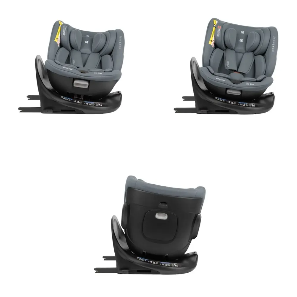 Kikkaboo Kindersitz i-Tour i-Size (40-150 cm) Gruppe 0+/1/2/3, Isofix, drehbar dunkelgrau schwarz Sale