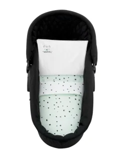 Kikkaboo Kinderwagen Bettwäsche-Set Bär 6tlg Decke 80 x 60 Kissen 35 x 26 Laken grün rosa Outlet
