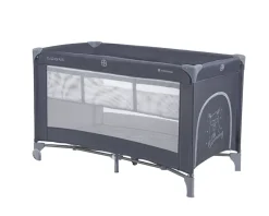 Kikkaboo Reisebett So Gifted Plus zwei Ebenen, Spielbogen, Wickelauflage, Räder blau beige Best