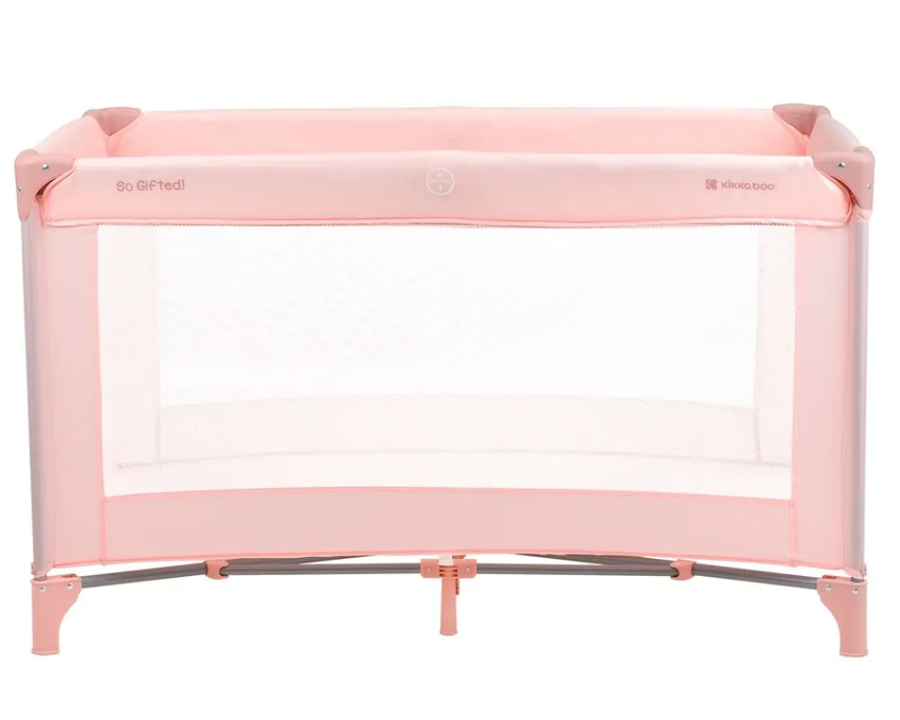 Kikkaboo Reisebett so gifted eine Ebene, weiche Matratzenauflage, Seiteneingang rosa pink Blau P Sale