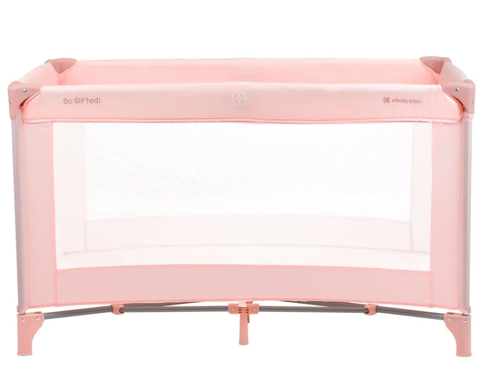 Kikkaboo Reisebett so gifted eine Ebene, weiche Matratzenauflage, Seiteneingang rosa pink Blau P Sale