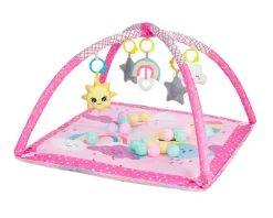 Spielbogen, Krabbeldecke 2 in 1, Greiflinge, 18 Spielbälle, Bällebad ^ Kikkaboo Hot