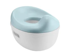 Kikkaboo Töpfchen 3 in 1 Trio, Toilettensitz, Tritthocker, rutschfeste Basis blau grau Best
