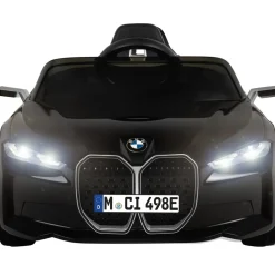 Actionbikes Motors Kinder-Elektroauto BMW i4, Fernbedienung, LED-Beleuchtung, Soft-Start-Funktion Schwarz New