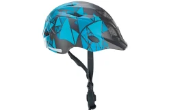 Prophete Kinder-Fahrradhelm, Inmold Technologie, mit LED-Licht und Reflektionsstreifen, Größe: 48-52 cm, Farbe: blau New