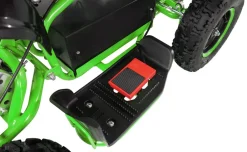 Actionbikes Motors Kinderquad Racer 1000, Pocket-Quad mit 1000 Watt Elektromotor, 3 Batterien, Stoßdämpfer, bis 24 km/h Schwarz/Grün New
