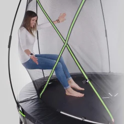 Trampolin Sicherheitsnetz für ULTIMATE PRO Gartentrampoline ø 244/305/366/427 cm - Mit Reißverschluss und Sicherheitsclips, UV beständig, Ersatznetz Fangnetz Schutznetz |   ^ Kinetic Sports Discount