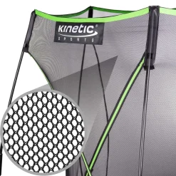 Trampolin Sicherheitsnetz für ULTIMATE PRO Gartentrampoline ø 244/305/366/427 cm - Mit Reißverschluss und Sicherheitsclips, UV beständig, Ersatznetz Fangnetz Schutznetz | ^ Kinetic Sports Discount