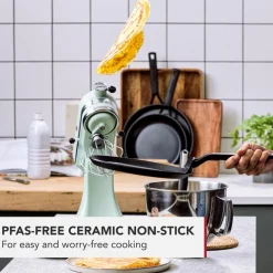CC005680-001 Pfannkuchenpfanne 28cm Schwarz ^ KitchenAid Clearance