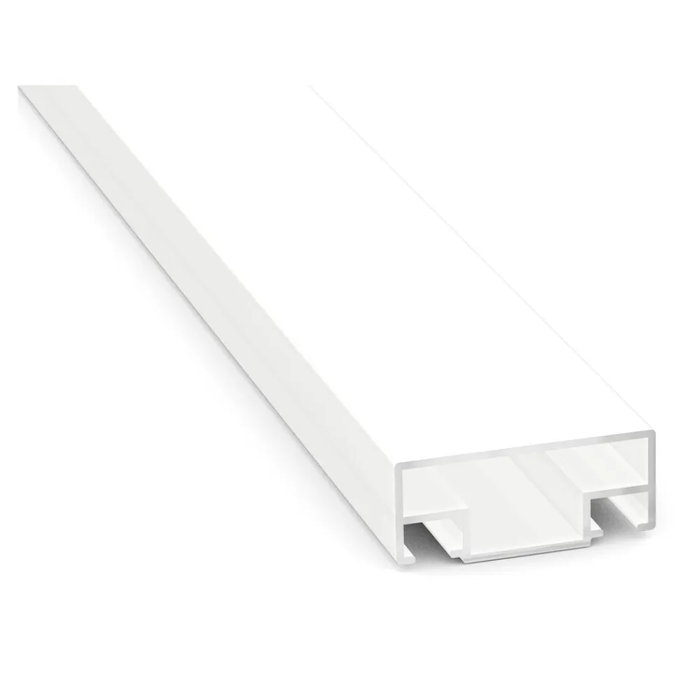 hecht international Klemm-Lamellenvorhang "COMFORT" 100x220cm Weiß / Weiß Discount