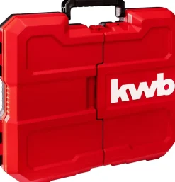 Werkzeugkoffer, 70-teilige Werkzeug-Set, stabiler Kunststoff-Koffer, mit Tragegriff zum Transportieren und Aufhängen, hochwertiger Werkzeugsatz, ideal für Werkstatt und Haushalt ^ KWB New