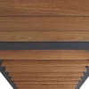 Lamellenwand für Pergola -P65, Lamellenpaneel Modul Paneel Seitenwand, Aluminium 220x68cm Holzoptik ~ anthrazit ^ MCW New