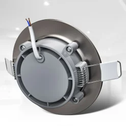 LED Einbauleuchten matt-nickel 6er SET 5W ^ B.K.Licht Online