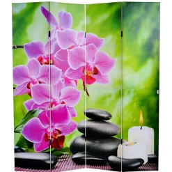 MCW LED-Paravent Spanische Wand Raumteiler flare up, Timer, netzbetrieben 180x160cm, 2 LEDs Outlet