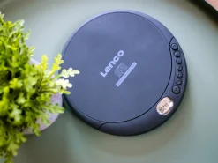 Lenco CD-200 - Tragbarer CD-Player mit Anti-Schock - Hörbuchfunktion - Akku-Aufladefunktion - Schwarz Outlet