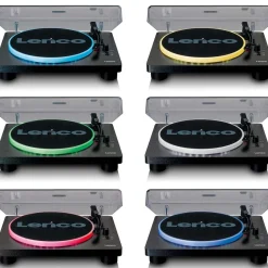 Plattenspieler mit PC-Codierung, Lautsprechern und Beleuchtung ^ Lenco Sale