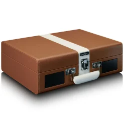Portabler Plattenspieler TT-120BNWH in Kofferoptik mit Bluetooth und Akku ^ Lenco Hot