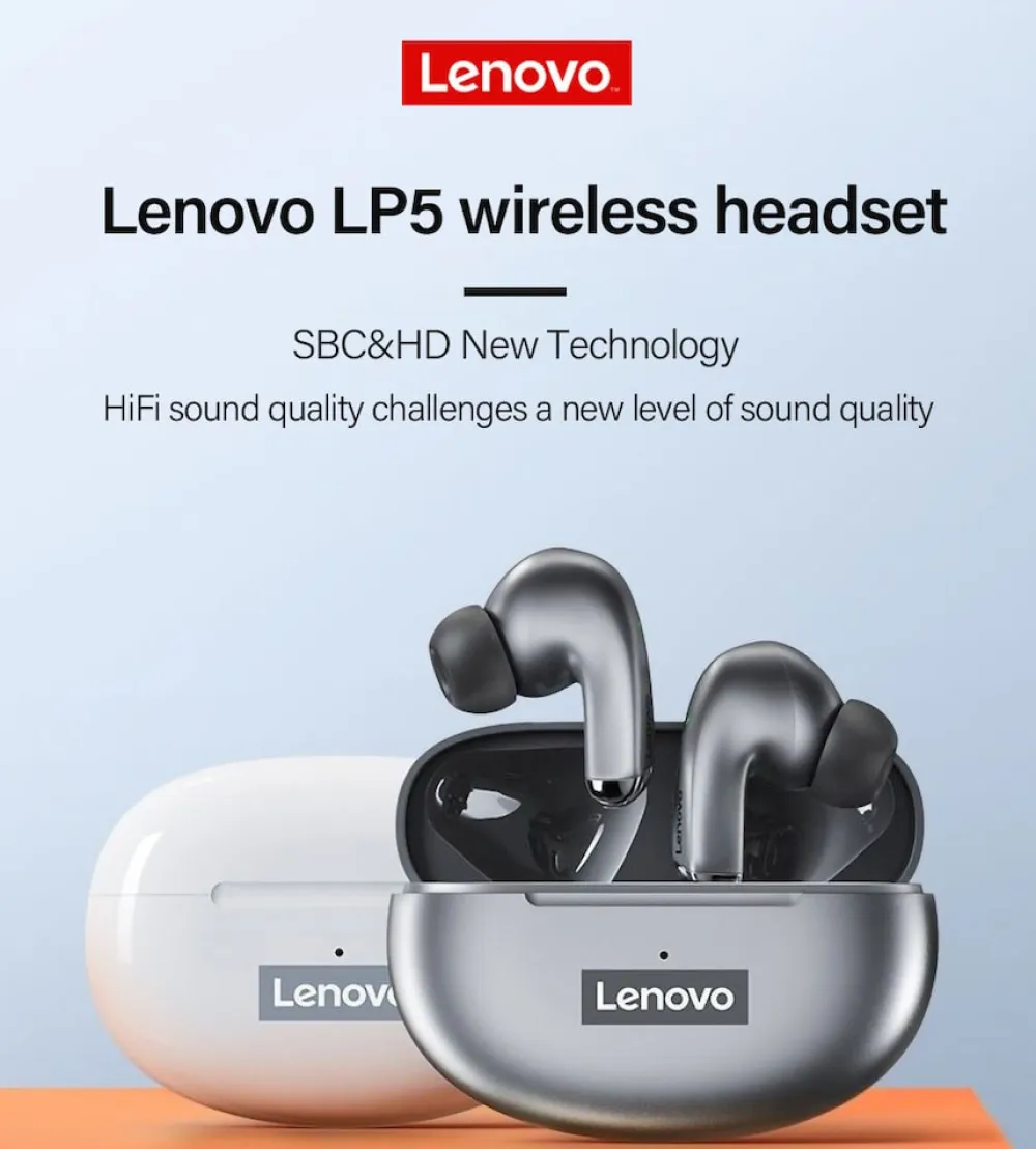 LP5 Bluetooth-Kopfhörer Grau ^ Lenovo Sale