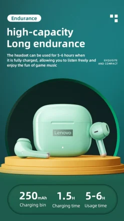 Lenovo LP40 Pro Bluetooth-Kopfhörer Rosa Sale