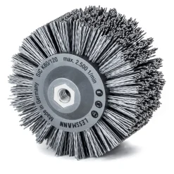 Rundbürste gestanzt 140 mm Schleifborsten mit Siliziumcarbidkorn ^ Lessmann Hot