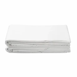 Bettlaken 200x240 Weiß aus Baumwollsatin – 100 % Baumwolle, mercerisiert, glänzend & atmungsaktiv ^ Letti Moderni Outlet