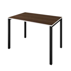 Letti Moderni Schreibtisch Coeu 110x70 cm – Weiß mit Eiche Weiß Dekor Discount