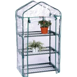 LEX Gewächshaus, PVC Folie, mit 3 Etagen, 69 x 50 x 130 cm ^ Linder Exclusiv Clearance