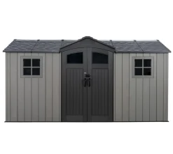 Gerätehaus Kentucky Grau|206x427x265cm ^ Lifetime Clearance
