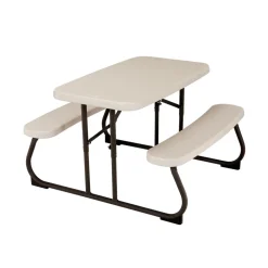 Lifetime Kunststoff Picknicktisch Kinder grau Discount
