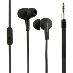 HS0042 Wassergeschütztes (IPX6) Stereo In-Ear Headset - schwarz ^ LogiLink Discount