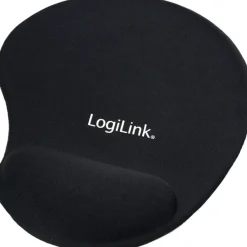 LogiLink ID0027 Mauspad mit Silikon Gel Handballenauflage - schwarz Clearance