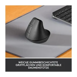 Lift - linkshändige vertikale ergonomische Maus, Grafit (Bluetooth, kabellos) ^ Logitech Discount