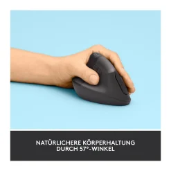 Lift - linkshändige vertikale ergonomische Maus, Grafit (Bluetooth, kabellos) ^ Logitech Discount