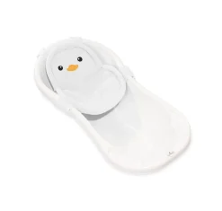 Lorelli Baby Badenetz Pinguin, Clips aus Kunststoff, Badewannennetz, ab Geburt weiß Clearance
