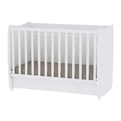 Lorelli Babybett Dream 70 x 140 cm umbaubar Kinderbett Schaukelbett Schreibtisch weiß Online