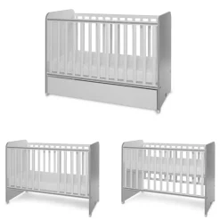 Babybett Sweet Dream 124 x 68 x 95 cm Unterbettrahmen mit zwei Ebenen ^ Lorelli Hot