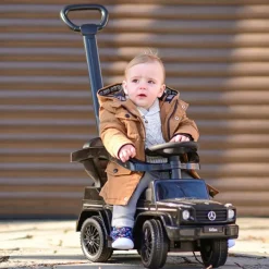 Lorelli Kinder Rutschauto Mercedes Benz G350 Schubstange Musikfunktion Staufach schwarz Best