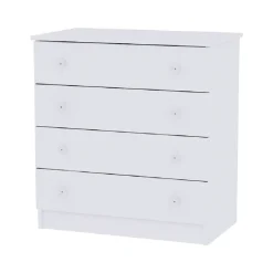 Kommode Dresser 81 x 50 x 86 cm, 4 große Schubladen, schnelle Montage ^ Lorelli New
