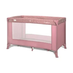 Lorelli Reisebett Carina 1 Ebene faltbar Matratze Laufstall Tragetasche Öffnung pink beige