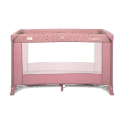 Lorelli Reisebett Carina 1 Ebene faltbar Matratze Laufstall Tragetasche Öffnung pink beige